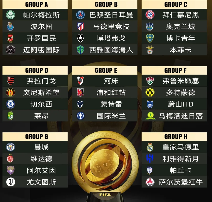 2025世俱杯十二大球场巡礼:马竞成“大冤种”(2025世俱杯比赛结果汇总)